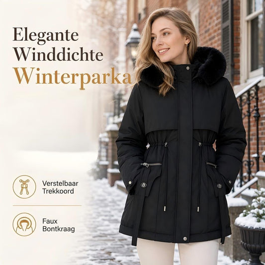 🔥Gratis verzending✈️Dames Gewatteerde Parka met Imitatiebont – Warm, Elegant & Comfortabel 🧥