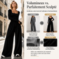 ✨ EEN MOEITELOZE TOTALE LOOK | Damesjumpsuit met vierkante halslijn en wijde pijpen -50 %