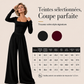 ✨ EEN MOEITELOZE TOTALE LOOK | Damesjumpsuit met vierkante halslijn en wijde pijpen -50 %