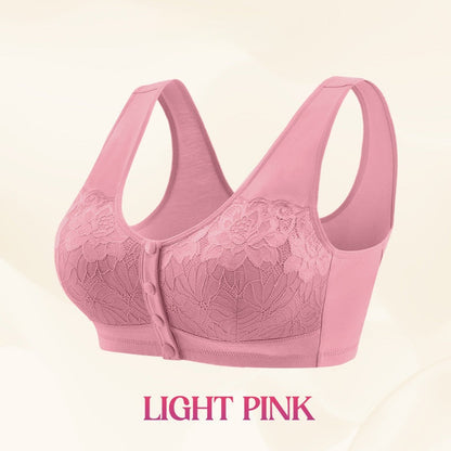 ⏳Tijdelijke aanbieding: 50% korting⏰Comfortabele, draadloze, figuurcorrigerende beha met sluiting aan de voorkant👙