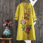 Wijde jurk met V-hals en bloemenprint voor dames