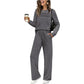 💥Uitverkoop 50% korting👗Dames casual set: top en broek met trekkoord