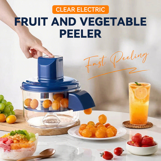 🔈🔈50% KORTING! ⚡ Transparante Elektrische Fruit- & Groenteschiller – Supersnel & Eenvoudig Schillen | Bespaar Tijd in de Keuken 🍎🥕