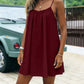 💃 Slim fit backless spaghetti-riem mini-jurk — schede-silhouet, medium stretch, ideaal voor een avondje uit