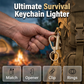 Multifunctionele sleutelhanger met permanente match