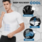 💪Heren Shaper Cooling T-shirt – Naadloos, Afslankend & Onzichtbaar onder Kleding🏋️