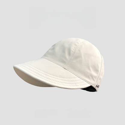 👒☀️ 50% KORTING! Alsof je een parasol opvouwt die aan je hoofd blijft plakken! UPF 50+, nekflap, en hij past in je handtas – nooit meer verbranden.