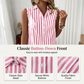 💥 Tijdelijke aanbieding: mouwloze gestreepte overhemdjurk met V-hals 🌿 casual en elegante uitstraling