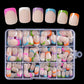 💅 Gekleurde nagels om op te plakken – 50% KORTING! BEPERKTE AANBIEDING! 🥳 HETE UITVERKOOP 2026 🥳💞 Meer dan 50.000 verkocht!