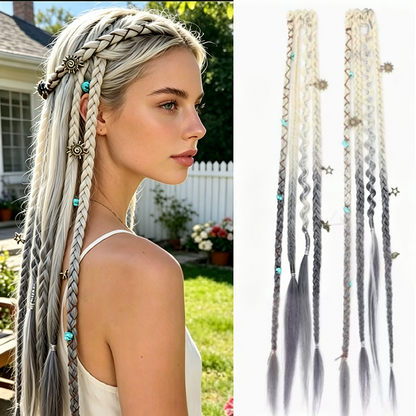 Maillard Stijl Voorgevlochten Haarextensions