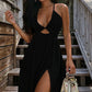 🥳 50% KORTING! 🥳 Sexy maxi-jurk met V-hals voor dames