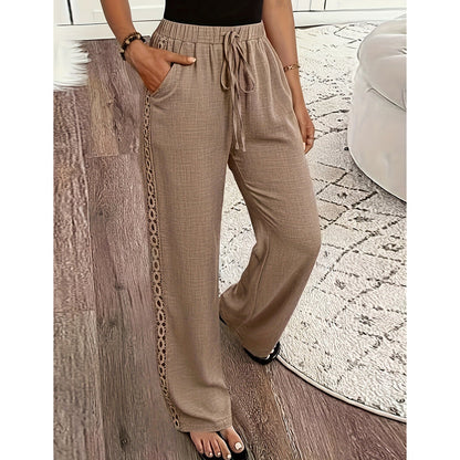 🥳 2026 HOT SALE 🌿 Dames Boho Broek – Elegante kantdetails & relaxed fit 💃