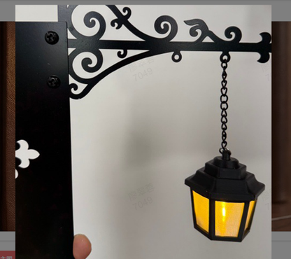 📚 Miniatuur Retro Straatlantaarn Boekensteunlamp – Sfeervolle Decoratie & Warm Licht ✨