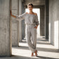 ✨ Elegante Dames Jumpsuit Met Off-Shoulder Design – Comfortabel, Stijlvol En Makkelijk Te Dragen