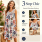 🏵️TIJDELIJK 50% KORTING! ✨Elegante mouwloze jurk met bloemenprint voor dames