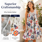 🏵️TIJDELIJK 50% KORTING! ✨Elegante mouwloze jurk met bloemenprint voor dames