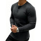 🔥💪Heren Slim Fit Henley-shirt ✨ Jouw stijl‑upgrade: Strak, Stoer, Perfect!