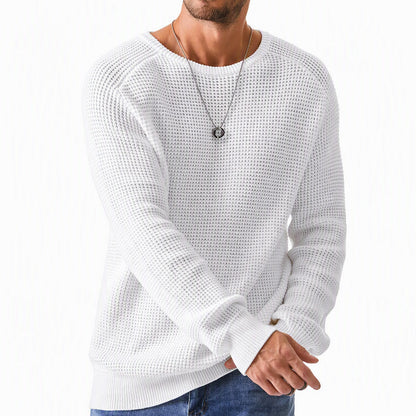 ✨Collectie 2026 met 50% KORTING 🎁 herentrui met ronde hals: zachte, casual truien, klassieke truien met lange mouwen en geribde boorden