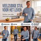 ✨ Casual Comfort ✨ Heren Losvallend T-Shirt met Lange Mouwen 👕 Zachte Pasvorm, Relaxte Stijl & Dagelijks Draagcomfort