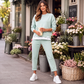 ⏳Tijdelijke aanbieding！ Dames nep-twee-delige trainingspak van sweatshirt en broek