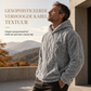 Heren winterhoodie met fleecevoering, jacquardpatroon, pullovertrui met lange mouwen voor casual gebruik en buitenactiviteiten