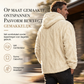 Heren winterhoodie met fleecevoering, jacquardpatroon, pullovertrui met lange mouwen voor casual gebruik en buitenactiviteiten