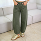 🔥Dames Premium Hoge‑Taille Wijde‑Pijpen Cropped Broek – Zacht, Vloeiend, Veelzijdige casual broek!