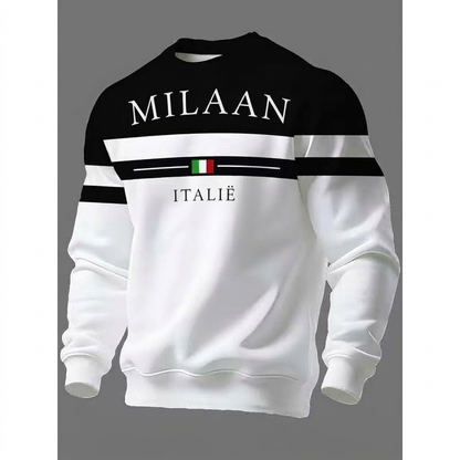 Heren Sweatshirt met Milano Italia Print
