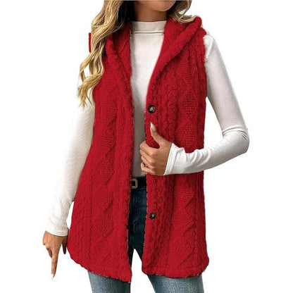 🔥Gratis verzending✈️ Dames Warme Bodywarmer met Capuchon – Gezellig Gewatteerd Vest met Comfortabele Pasvorm & Casual Winterlook