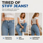 🔥Gratis verzending✈️Casual damesjeans met trekkoord en wijde pijpen