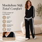 ✨ Chic Comfort 🤎 Dames V-Hals Pullover & Wijde Pijpen Broek Set – Zacht, Elegant & Comfortabel