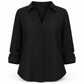 Stijlvolle casual damesblouse met lange mouwen en knoopsluiting ✨ knoopsluiting lange mouwen casual basismodel