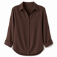 Stijlvolle casual damesblouse met lange mouwen en knoopsluiting ✨ knoopsluiting lange mouwen casual basismodel