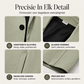 Minimalistische herenjas met enkele rij sluiting en middellange lengte