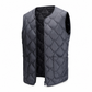 Heren wintervest met losse pasvorm, high street-mode, minimalistisch, mouwloos