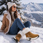 Warme antislip snowboots voor dames voor de winter