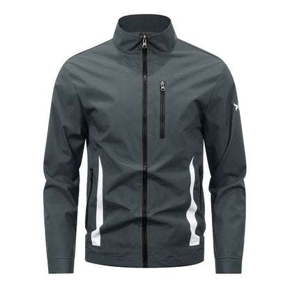 🔥 Speciale Deal ✨ Casual Herenjas met Ritszakken & Opstaande Kraag – Comfortabele Jas met Moderne Uitstraling