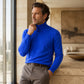 Klassieke slim fit coltrui voor heren
